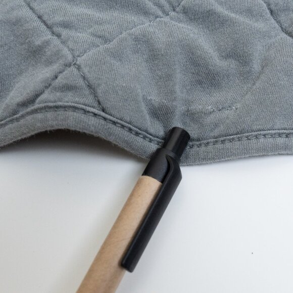 Urban Outfitters Freja Quilted Hooded Jacket Gray Winter Oversized Small - Picture 14 of 14